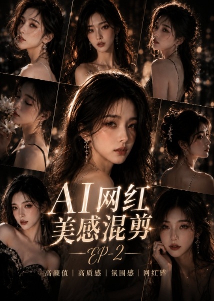 AI网红美颜感音画混剪